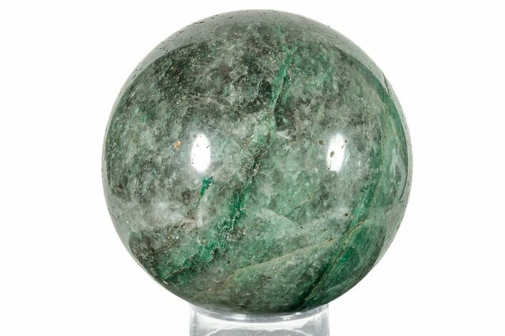 Polished Fuchsite Sphere - Madagascar #253315